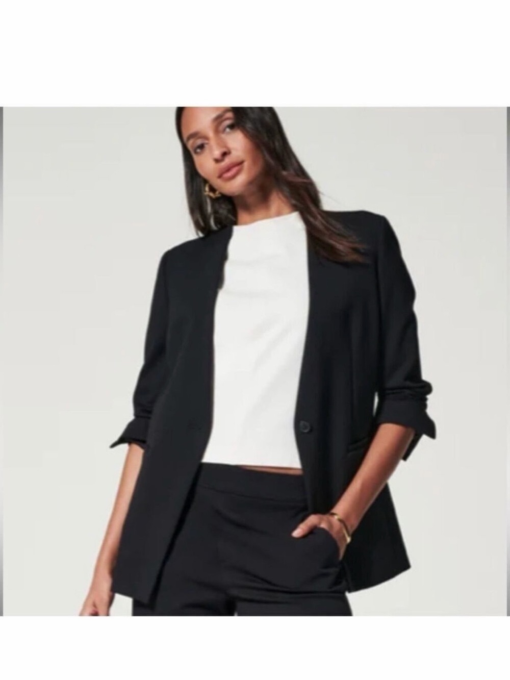 The Perfect Oversized Blazer by Spanx - Black